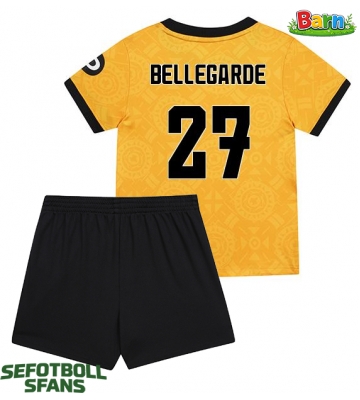 Wolves Jean-Ricner Bellegarde #27 Hemmaställ Barn 2025-26 Kortärmad (+ Korta byxor)